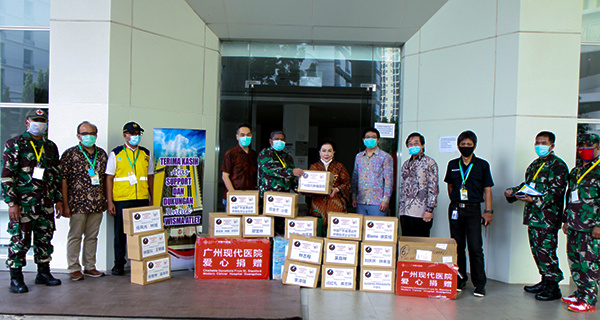 Covid-19, Donasi kedua, barang untuk keperluan pencegahan epidemi, St. Stamford Modern Cancer Hospital Guangzhou
