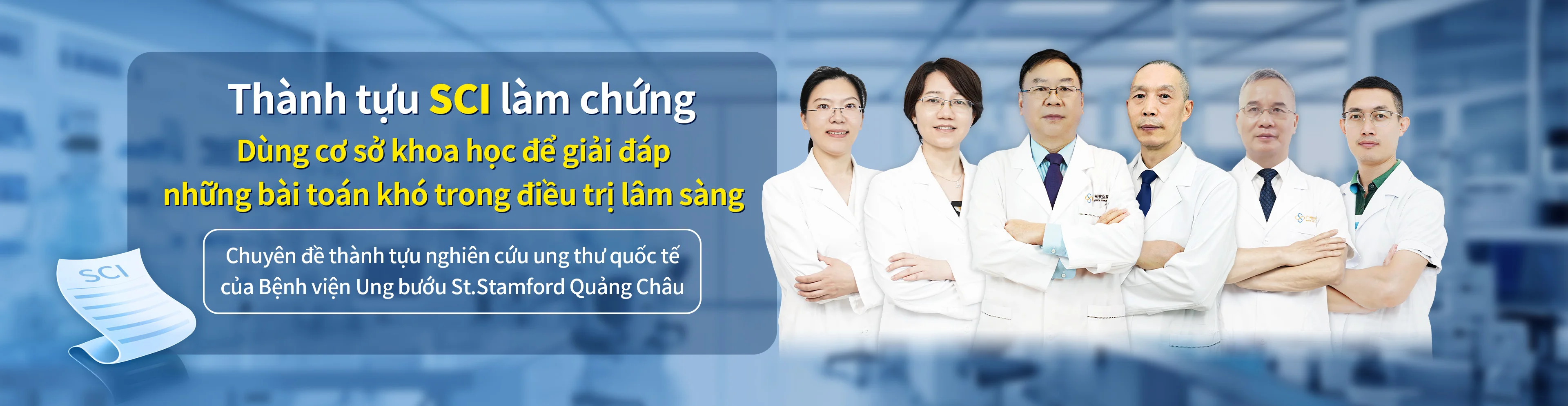 Thành tựu nghiên cứu & công bố quốc tế (SCI) của chuyên gia Bệnh viện Ung bướu St. Stamford Quảng Châu