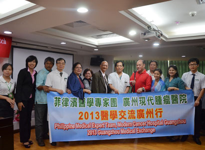 Modern Cancer Hospital Guangzhou, cancer treatments, Filipino medical experts