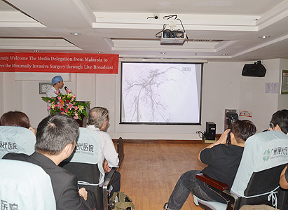 Malaysia, delegasi media, Modern Cancer Hospital Guangzhou, terapi minimal invasif