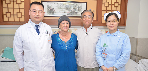  advanced cervical cancer, minimally invasive treatment, fibrin injection, St.Stamford Modern Cancer Hospital Guangzhou.