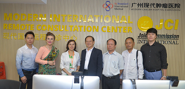  Laos medical and media delegation, new anticancer technology, cryotherapy, interventional therapy, St. Stamford Modern Cancer Hospital Guangzhou.