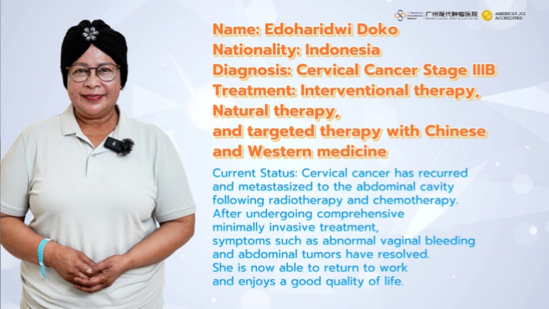 Interventional Therapy Target The Lesions to Eliminate The Recurrence Of Cervical Cancer Stage IIIB