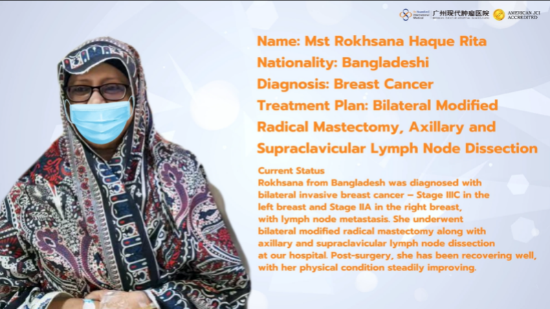 A Journey of Hope: The Transnational Fight Against Bilateral Breast Cancer of a Bangladeshi Patient