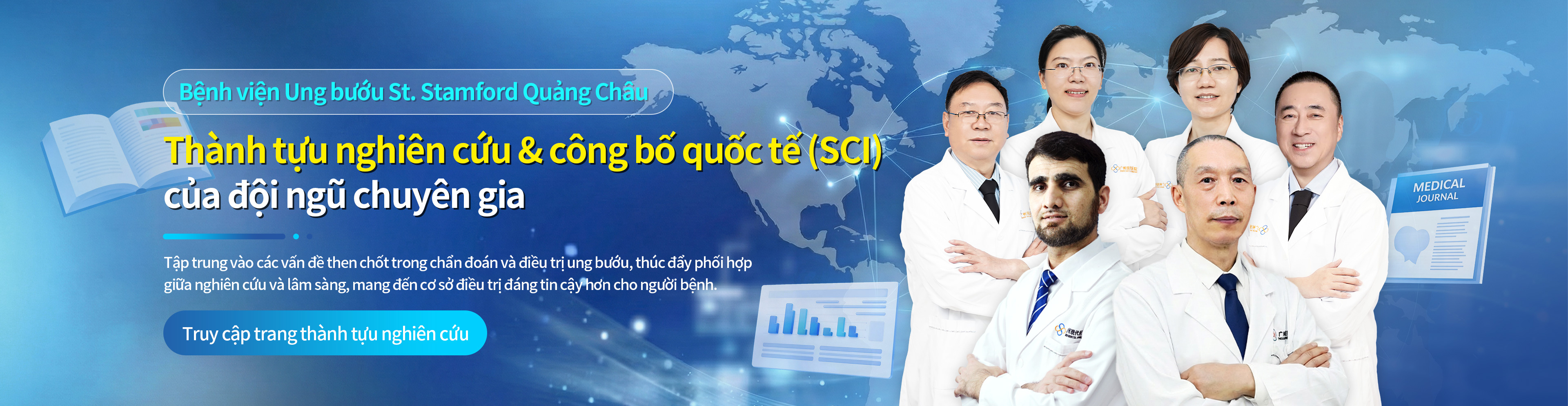 Thành tựu nghiên cứu & công bố quốc tế (SCI) của chuyên gia Bệnh viện Ung bướu St. Stamford Quảng Châu