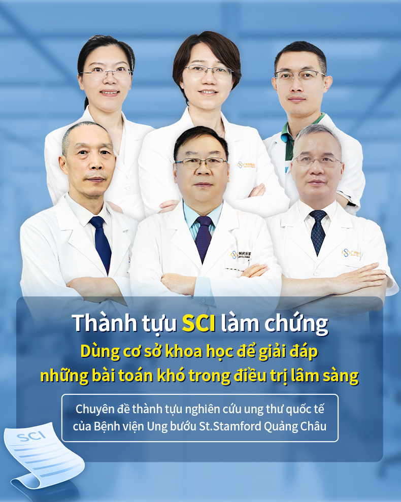 Thành tựu nghiên cứu & công bố quốc tế (SCI) của chuyên gia Bệnh viện Ung bướu St. Stamford Quảng Châu