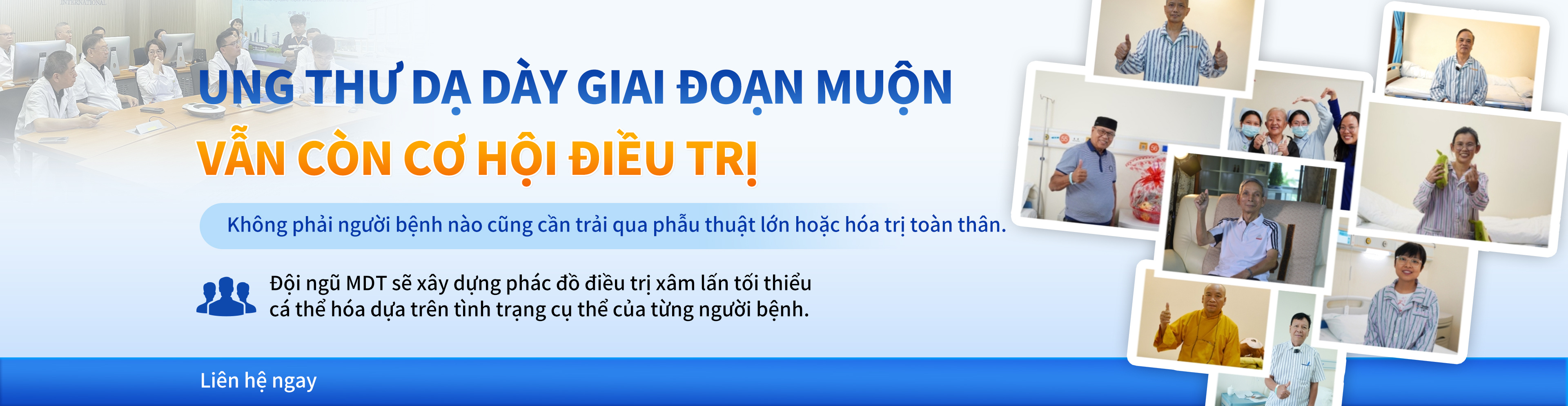 VẪN CÒN CƠ HỘI ĐIỀU TRỊ VỚI BỆNH NHÂN UNG THƯ DẠ DÀY GIAI ĐOẠN CUỐI
